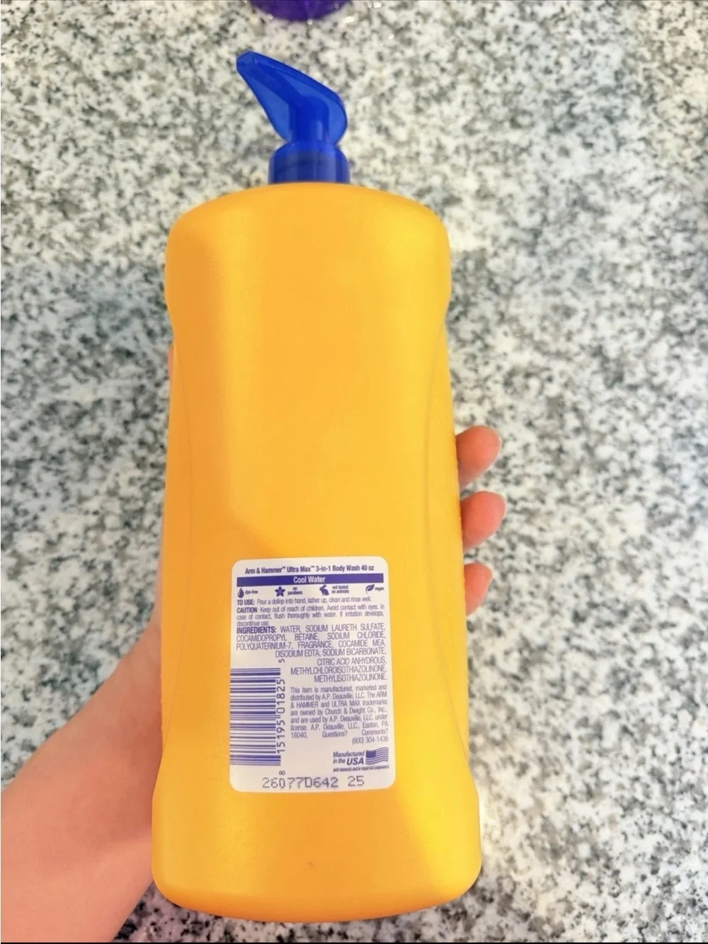 Ultra Max 3-in-1 Kids Body Wash Shampoo Conditioner - Cool Water (Blue/Yellow)